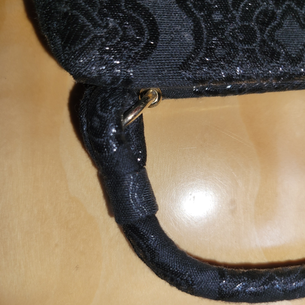 Banana Republic 90s Elegant Black Handbag. EUC - Picture 3 of 11